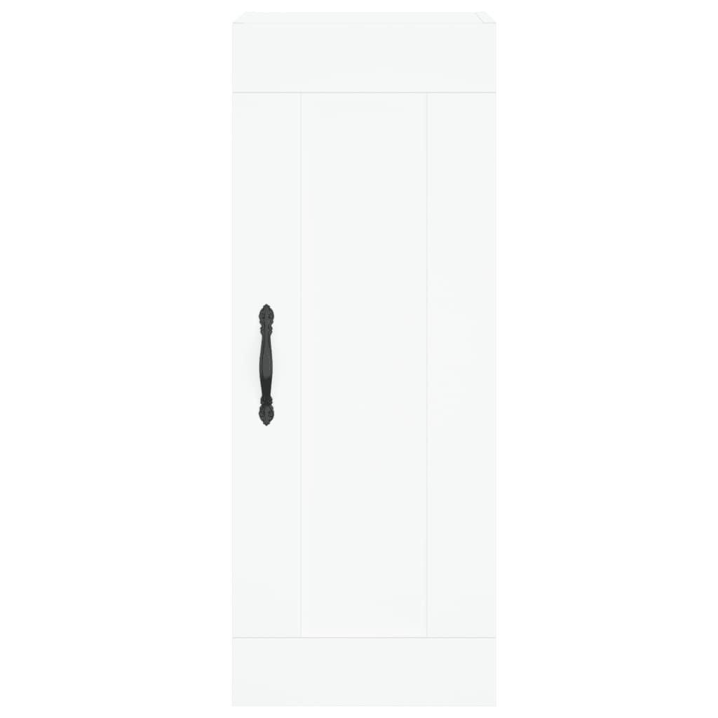 Highboard Hvid 34,5x34x180 cm Træmateriale