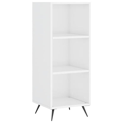 Highboard Højglans Hvid 34,5x34x180 cm Træmateriale