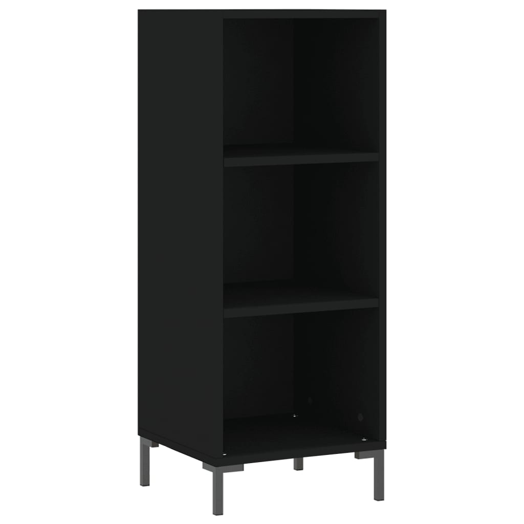 Highboard Sort 34,5x34x180 cm Træmateriale