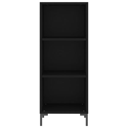 Highboard Sort 34,5x34x180 cm Træmateriale