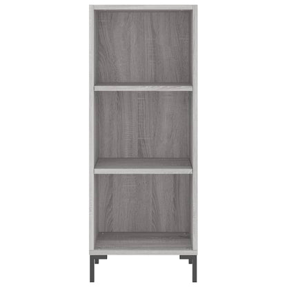 Highboard Grau Sonoma 34,5x34x180 cm Holzwerkstoff