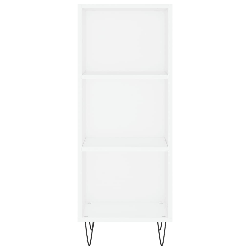 Highboard Hvid 34,5x34x180 cm Træmateriale