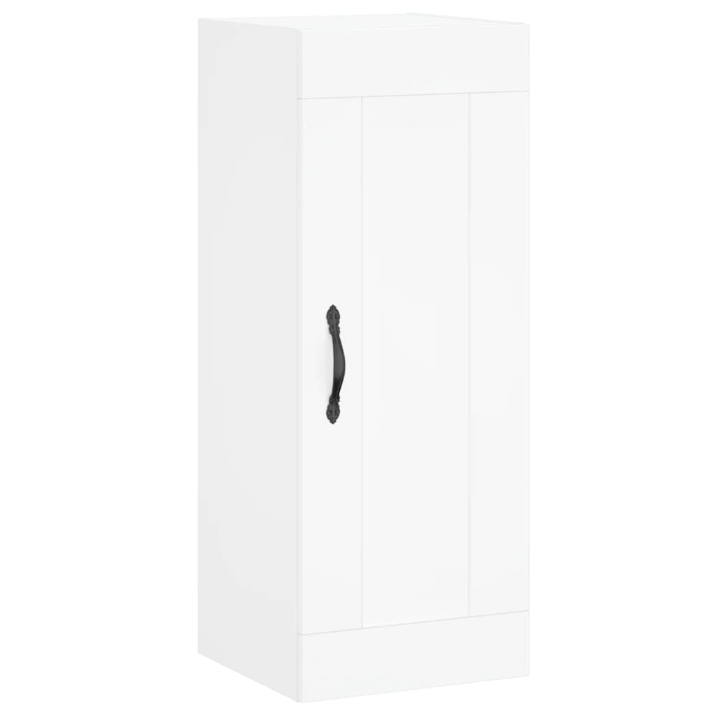 Highboard Hvid 34,5x34x180 cm Træmateriale