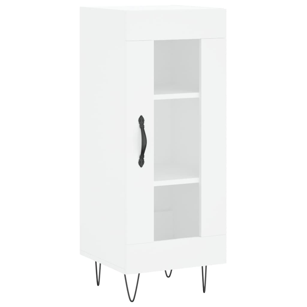 Highboard Hvid 34,5x34x180 cm Træmateriale