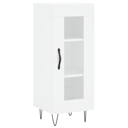 Highboard Hvid 34,5x34x180 cm Træmateriale