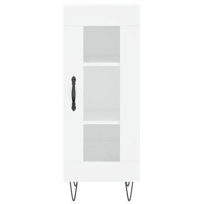 Highboard Hvid 34,5x34x180 cm Træmateriale