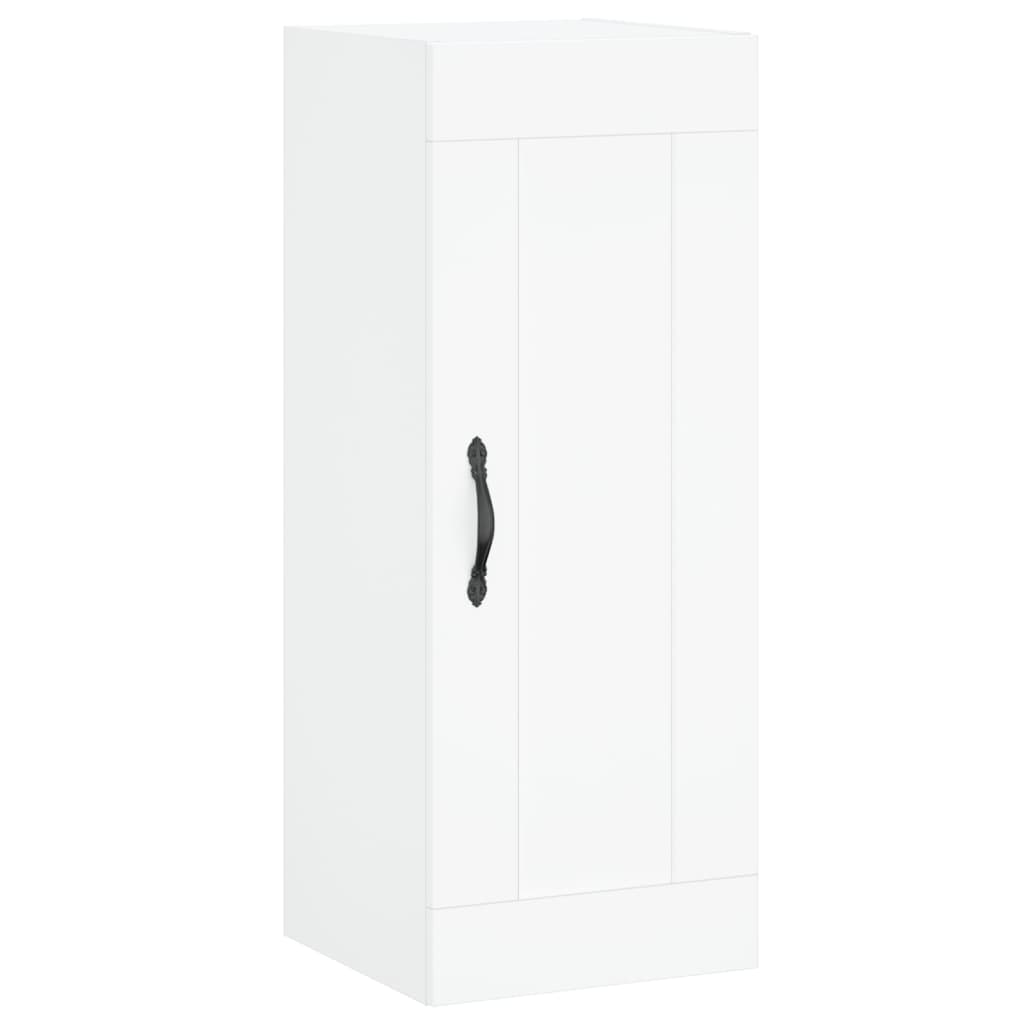 Highboard Hvid 34,5x34x180 cm Træmateriale
