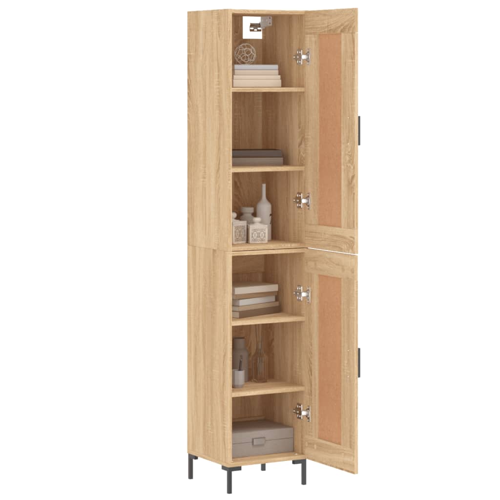 Highboard Sonoma-Eiche 34,5x34x180 cm Holzwerkstoff