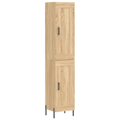 Highboard Sonoma-Eiche 34,5x34x180 cm Holzwerkstoff