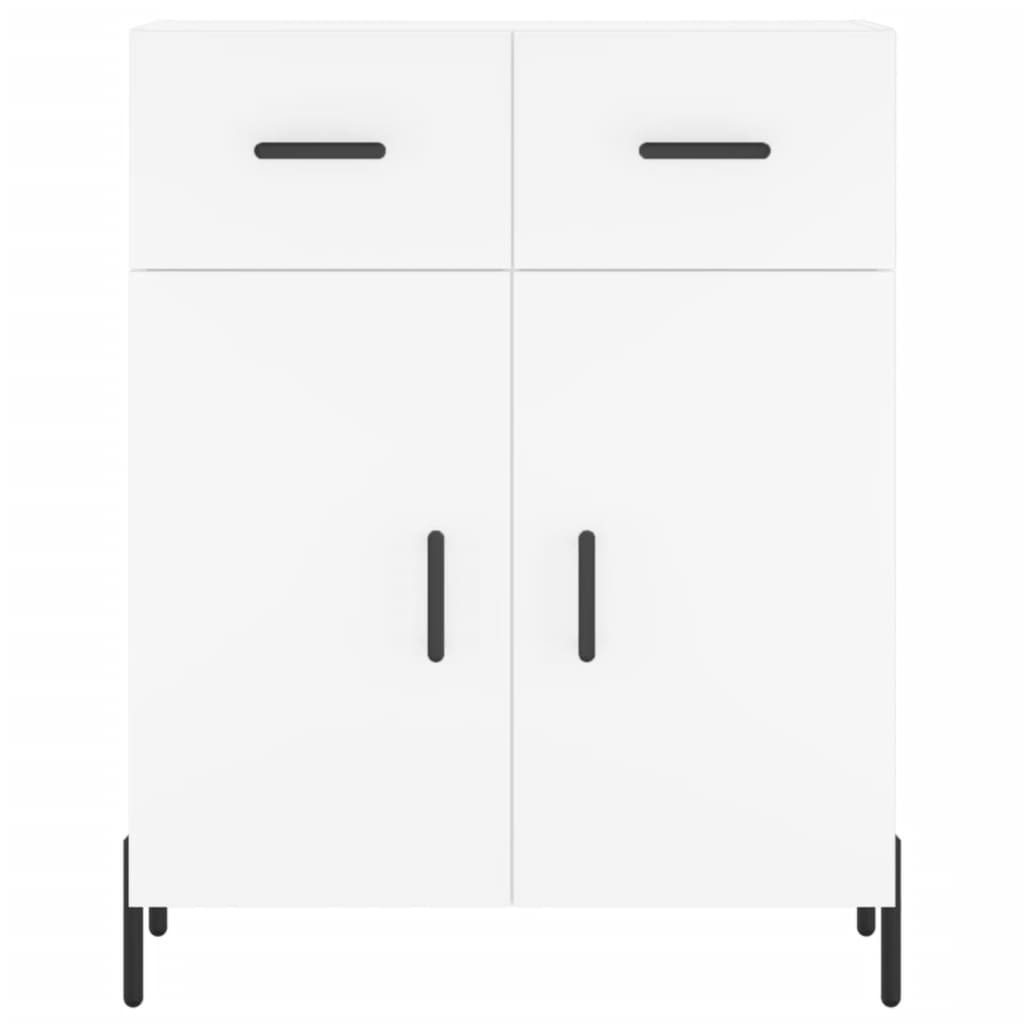Highboard Weiß 69,5x34x180 cm Holzwerkstoff
