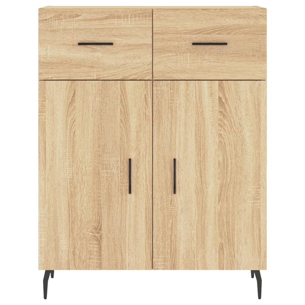 Highboard Sonoma-Eiche 69,5x34x180 cm Holzwerkstoff