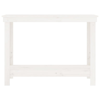 Werkbank Weiß 110x50x80 cm Massivholz Kiefer