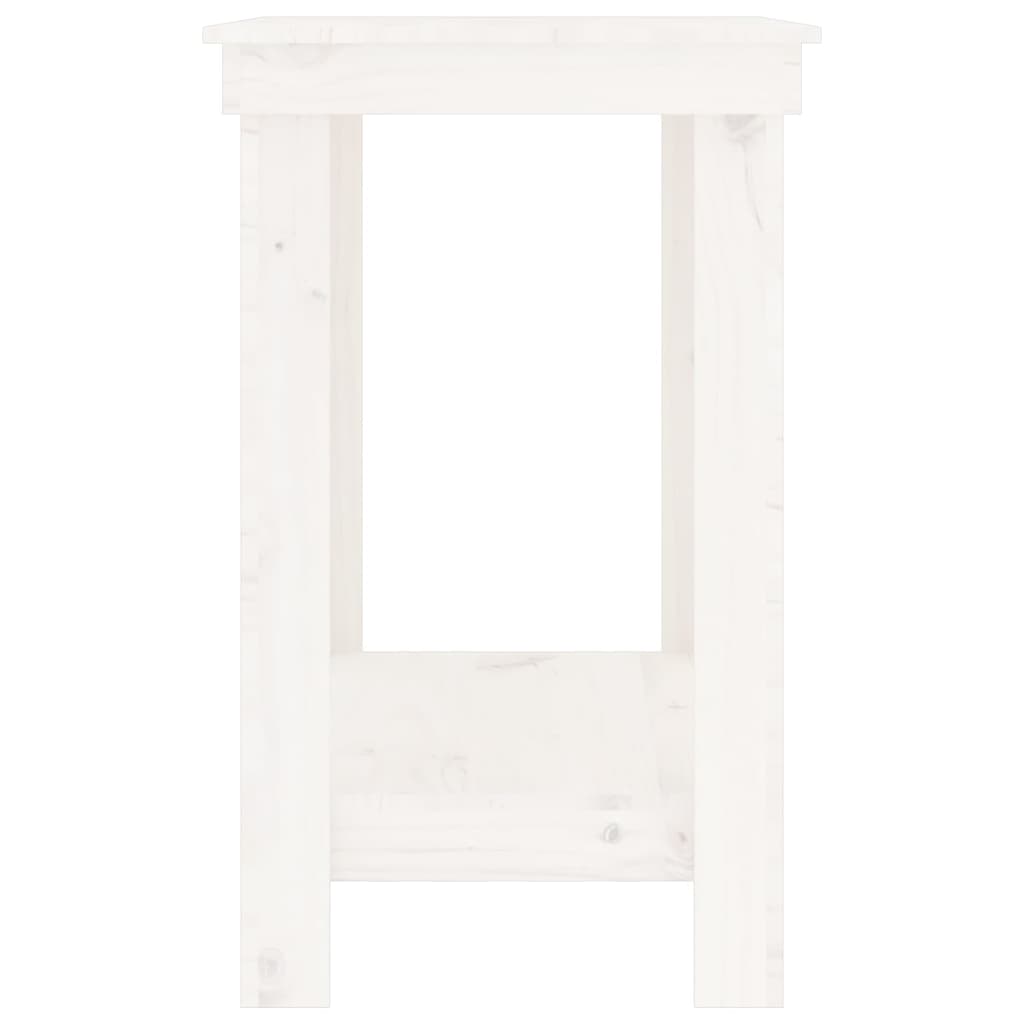 Werkbank Weiß 110x50x80 cm Massivholz Kiefer