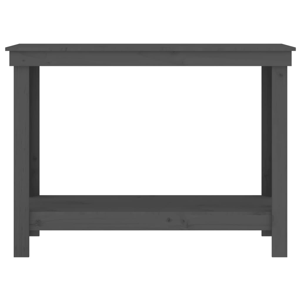 Werkbank Grau 110x50x80 cm Massivholz Kiefer