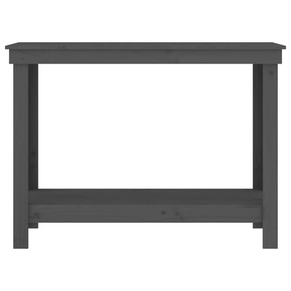 Werkbank Grau 110x50x80 cm Massivholz Kiefer