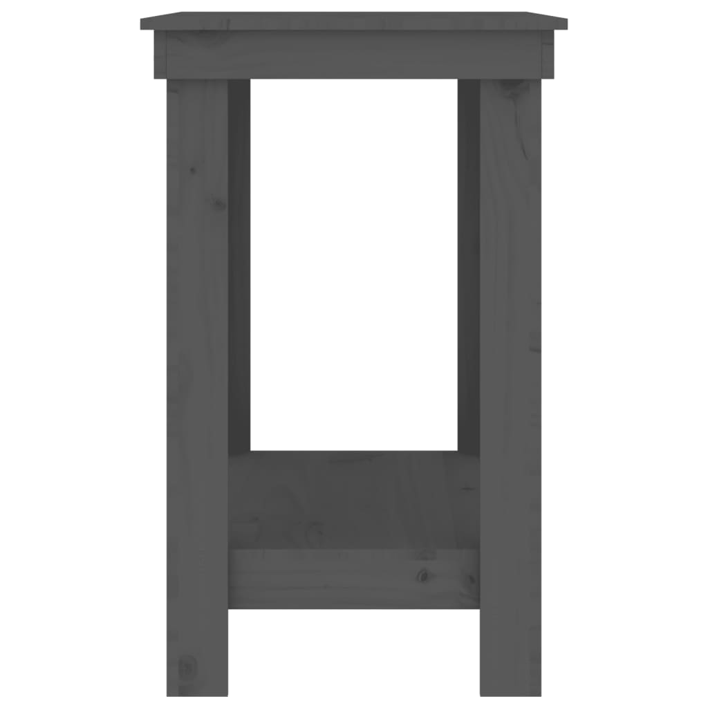 Werkbank Grau 110x50x80 cm Massivholz Kiefer