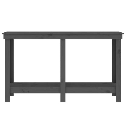 Werkbank Grau 140x50x80 cm Massivholz Kiefer