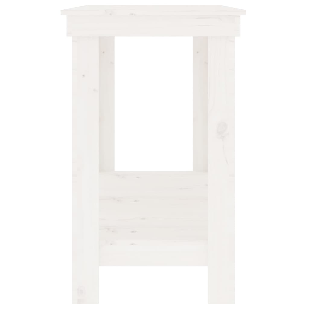 Werkbank Weiß 180x50x80 cm Massivholz Kiefer