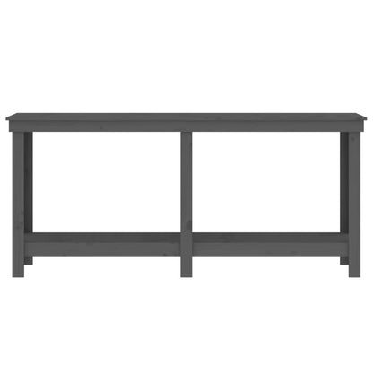 Werkbank Grau 180x50x80 cm Massivholz Kiefer