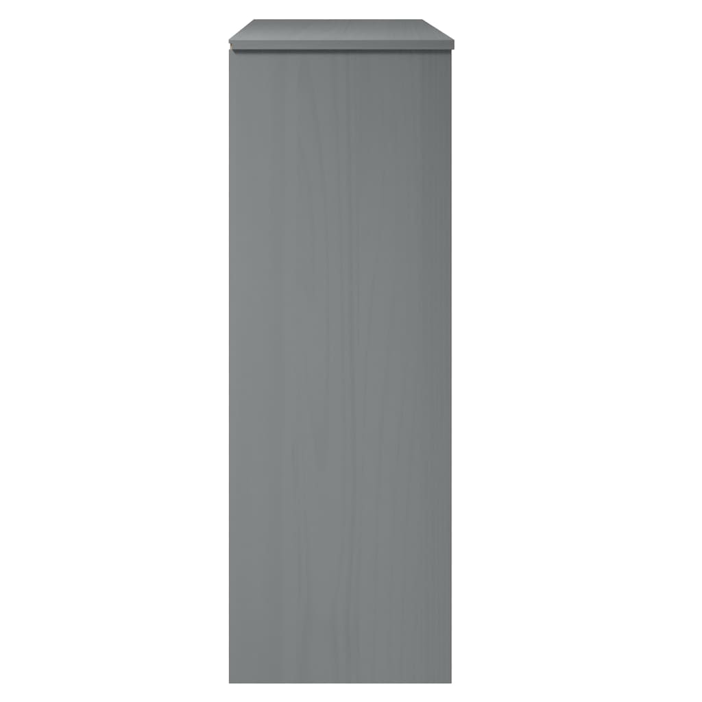 Highboard top MOLDE Grå 90x35x100 cm massiv fyrretræ