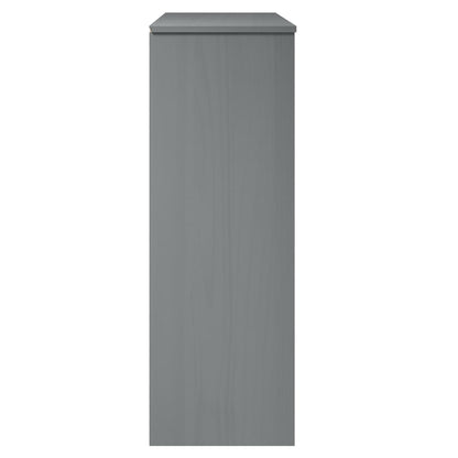 Highboard top MOLDE Grå 90x35x100 cm massiv fyrretræ