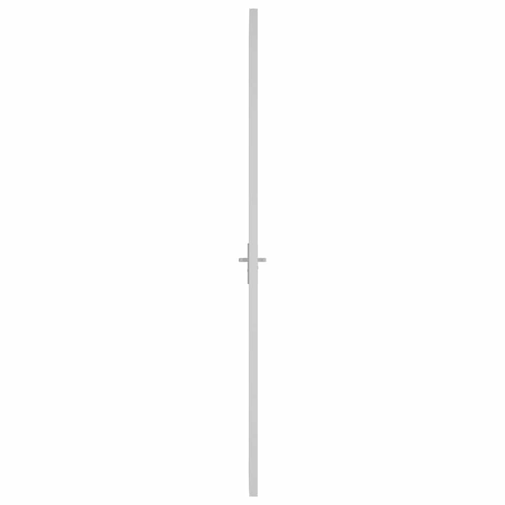 Innentür 102,5x201,5 cm Weiß ESG-Glas und Aluminium