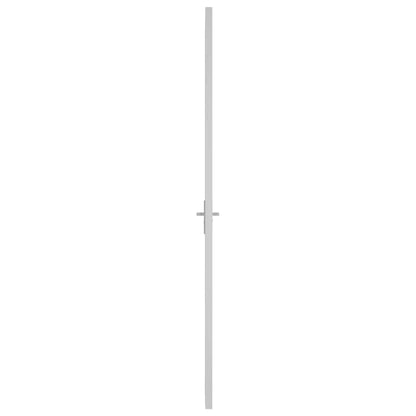 Innentür 76x201,5 cm Weiß ESG-Glas und Aluminium
