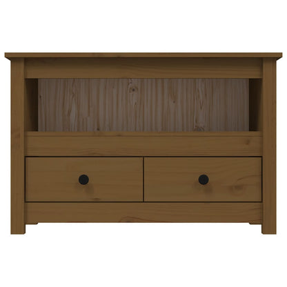 TV-Schrank Honigbraun 79x35x52 cm Massivholz Kiefer