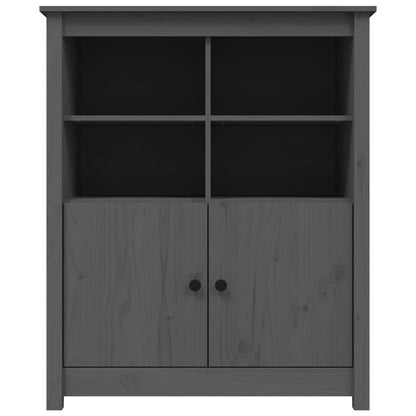 Skænk Grå 83x41,5x100 cm Massiv Fyr