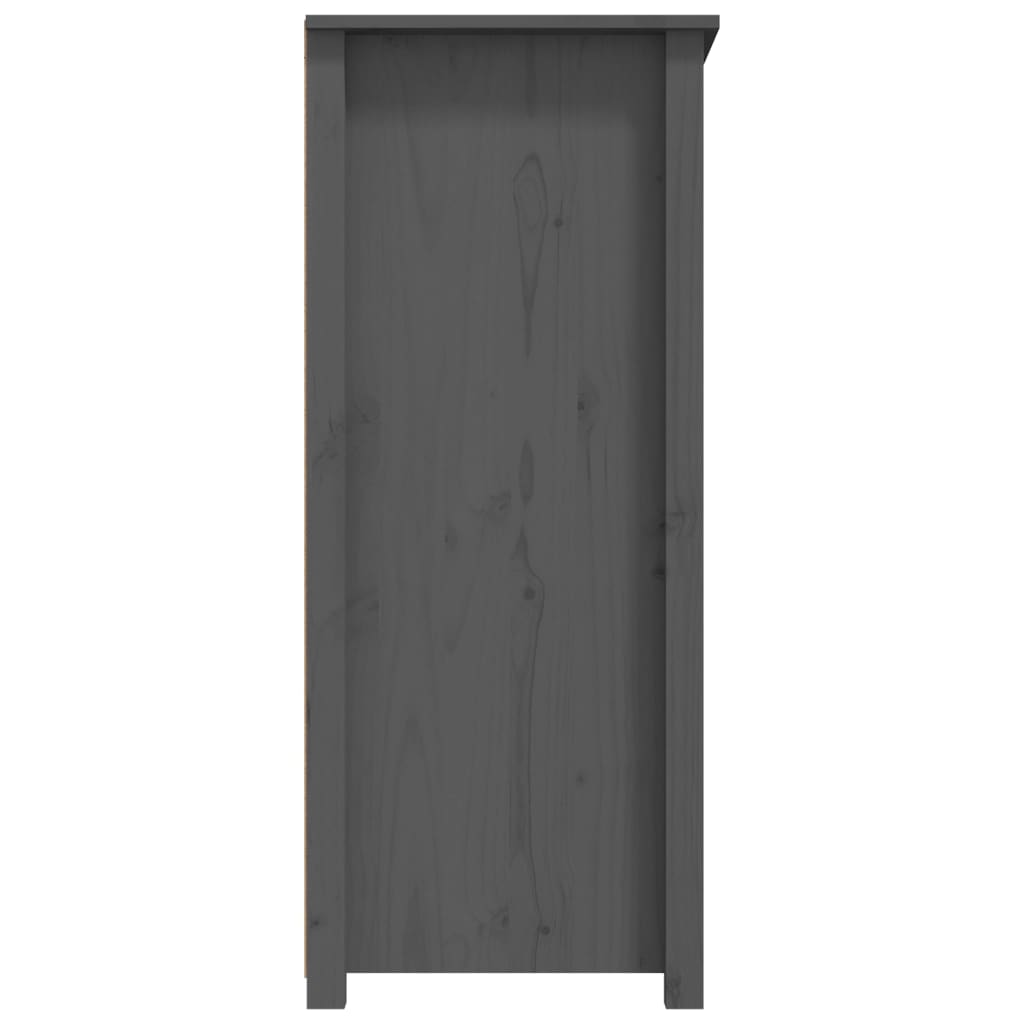 Skænk Grå 83x41,5x100 cm Massiv Fyr