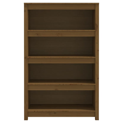 Bücherregal Honigbraun 80x35x126 cm Massivholz Kiefer