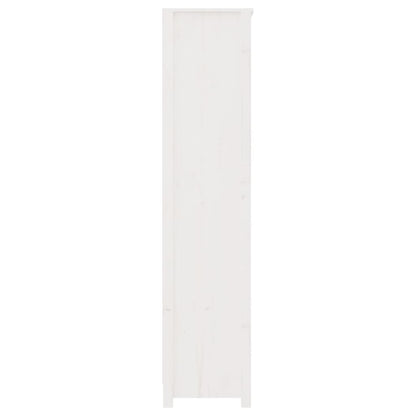 Bücherregal Weiß 80x35x154 cm Massivholz Kiefer