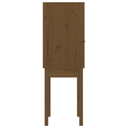 Highboard Honigbraun 60x40x120 cm Massivholz Kiefer