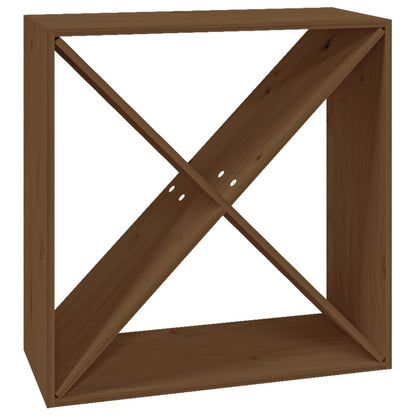 Weinregal Honigbraun 62x25x62 cm Massivholz Kiefer