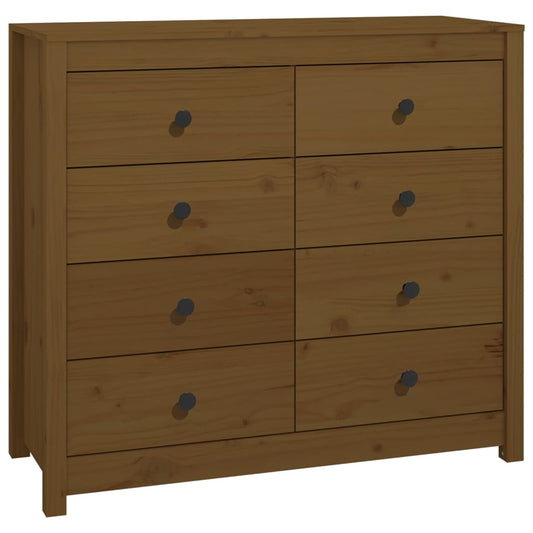 Beistellschrank Honigbraun 100x40x90 cm Massivholz Kiefer