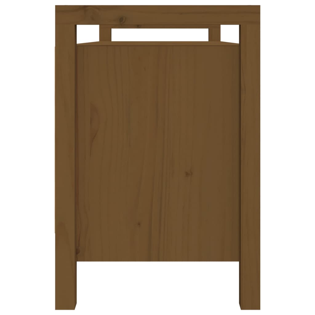 Flurbank Honigbraun 110x40x60 cm Massivholz Kiefer