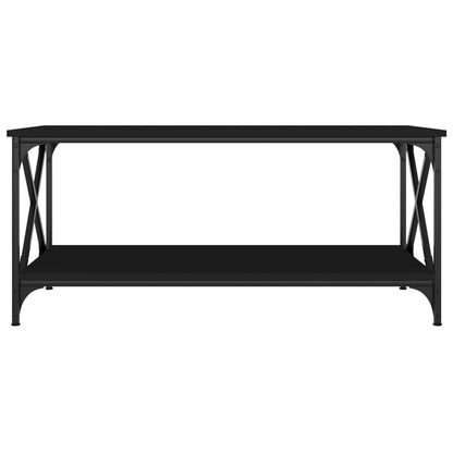 Couchtisch Schwarz 100x50x45 cm Holzwerkstoff und Eisen