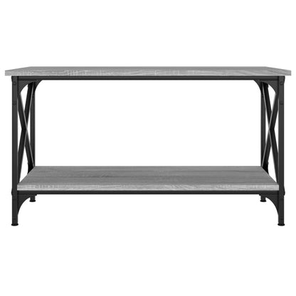 Couchtisch Grau Sonoma 80x45x45 cm Holzwerkstoff und Eisen