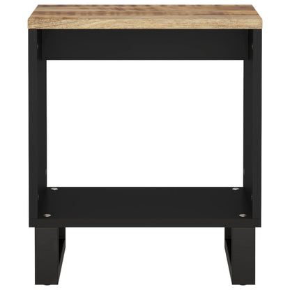 Couchtisch 40x31x46 cm Massivholz Mango & Holzwerkstoff