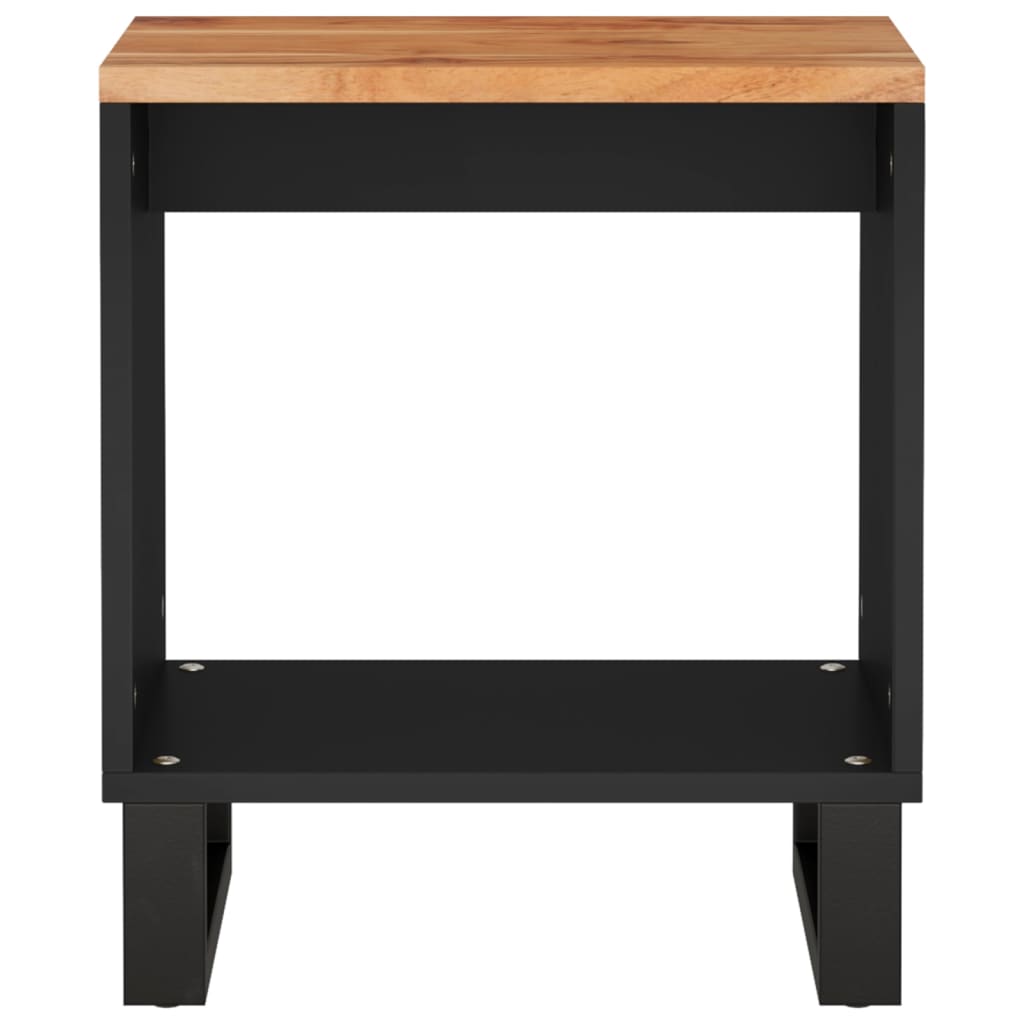 Couchtisch 40x31x46 cm Massivholz Akazie & Holzwerkstoff