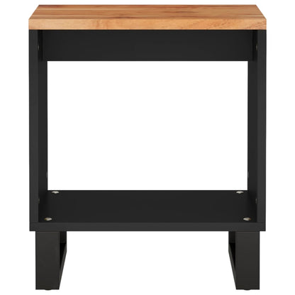 Couchtisch 40x31x46 cm Massivholz Akazie & Holzwerkstoff