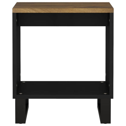 Couchtisch 40x31x46 cm Massivholz Mango & Holzwerkstoff