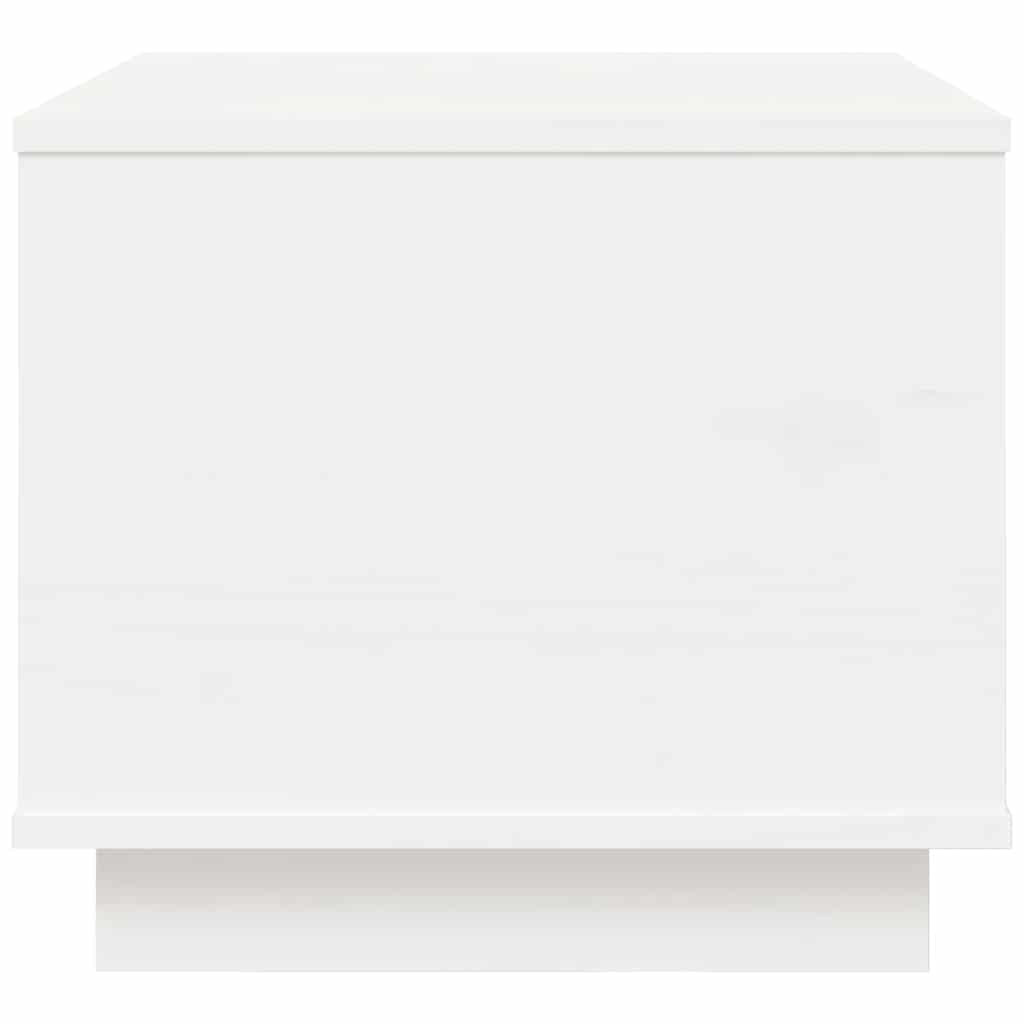 Couchtisch Weiß 40x50x35 cm Massivholz Kiefer