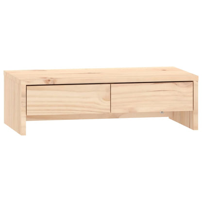 Monitorstativ 50x27x15 cm massivt fyrretræ