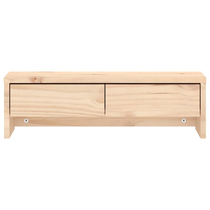 Monitorstativ 50x27x15 cm massivt fyrretræ