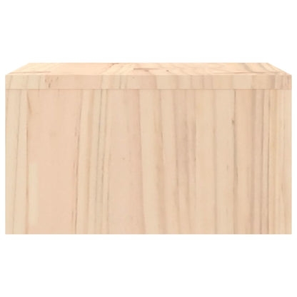 Monitorstativ 50x27x15 cm massivt fyrretræ