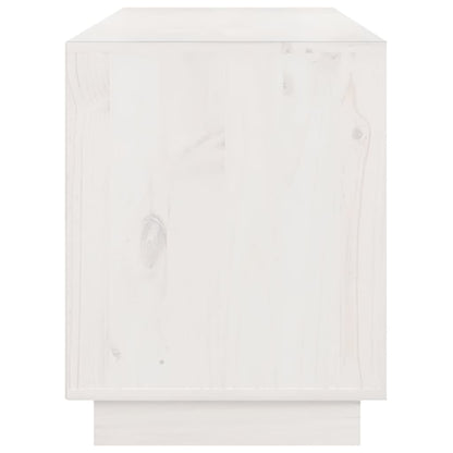 TV-skab Hvid 176x37x47,5 cm Massiv Fyr