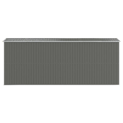 Redskabsskur Lysegrå 192x523x223 cm Galvaniseret Stål