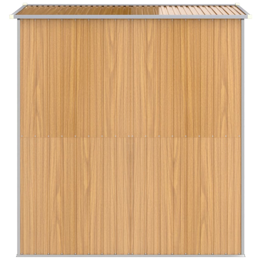 Redskabsskur Lysebrun 192x191x223 cm Galvaniseret Stål