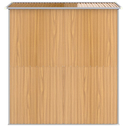 Redskabsskur Lysebrun 192x191x223 cm Galvaniseret Stål